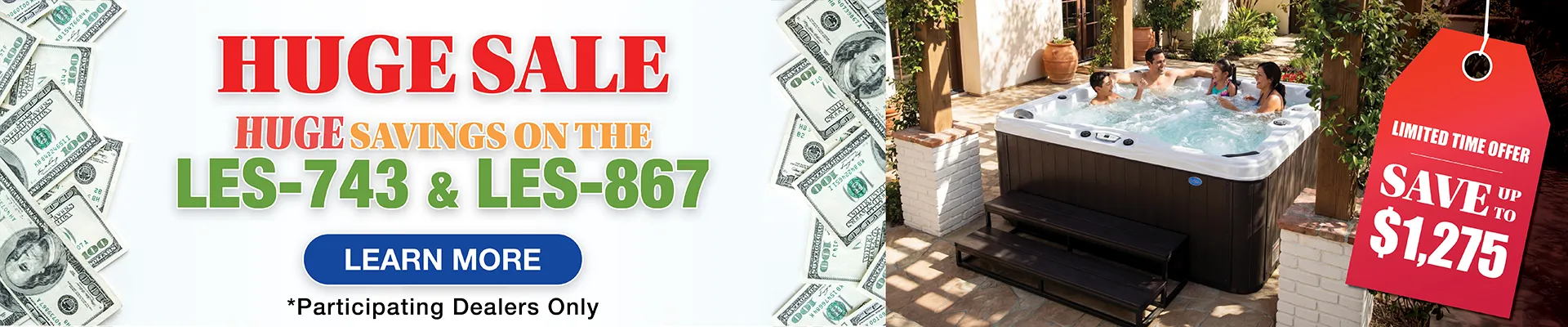 Calspas hot tub being used in a family setting - Mobile